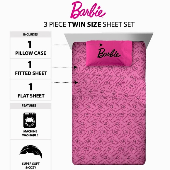 Barbie | Bedding | Barbie Twin Sheet Set | Poshmark